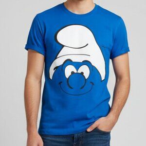 Blue Licensed Smurfs Shirt SMALL